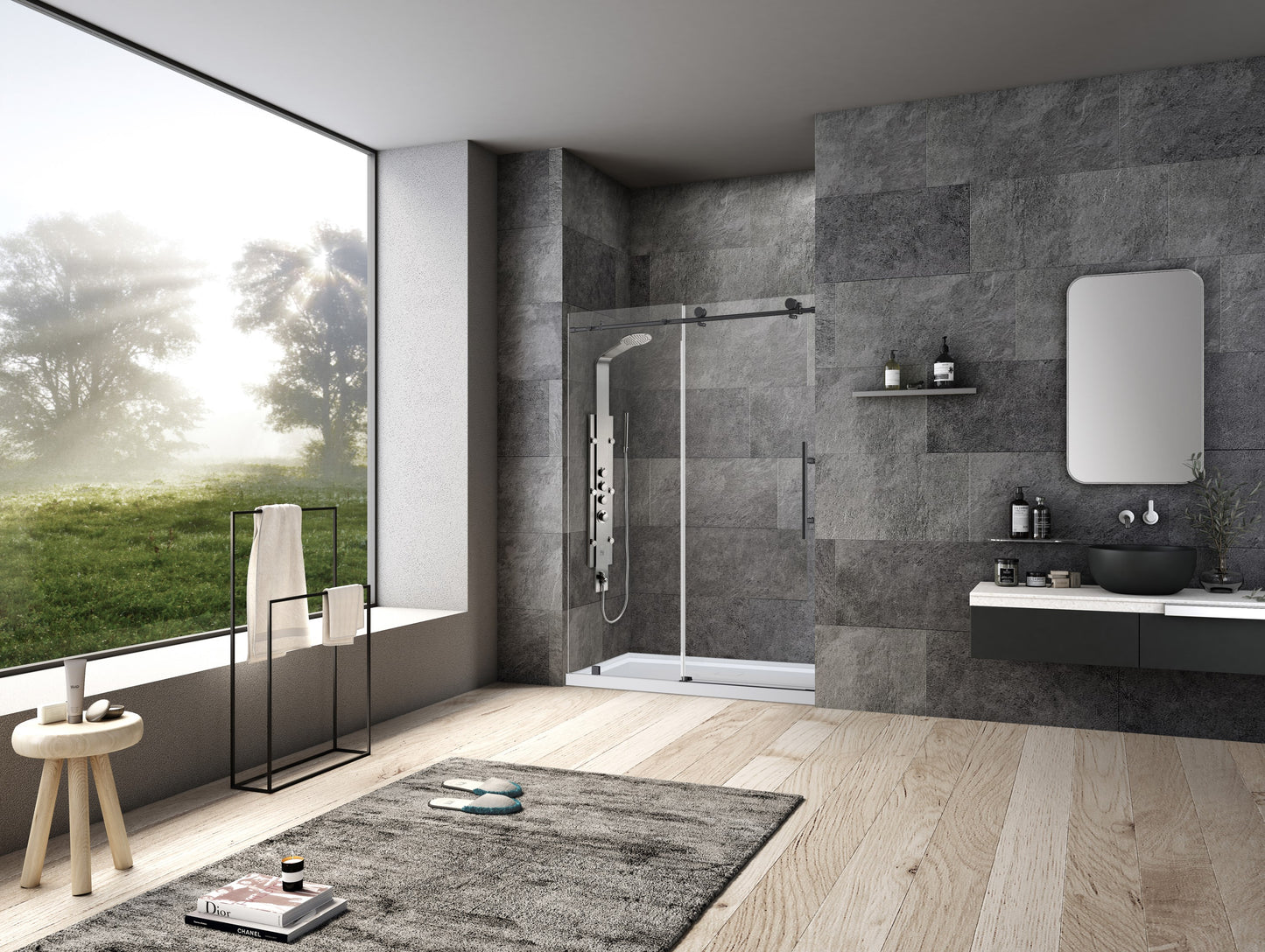 #8FL6076 Frameless Shower Door 60x76